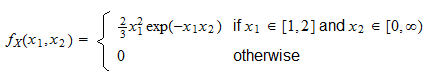 Marginal probability density function