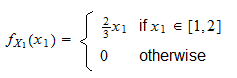 Marginal probability density function